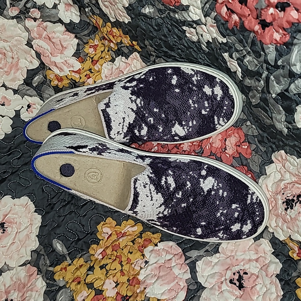 Rothy's Retired HTF Limited Edition Shibori Sneaker Ocean/Iris NEW Women's Sz 9